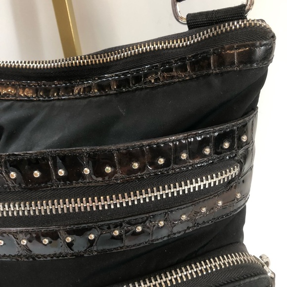 Brighton Black and Brown Crossbody Bag - Picture 12 of 16